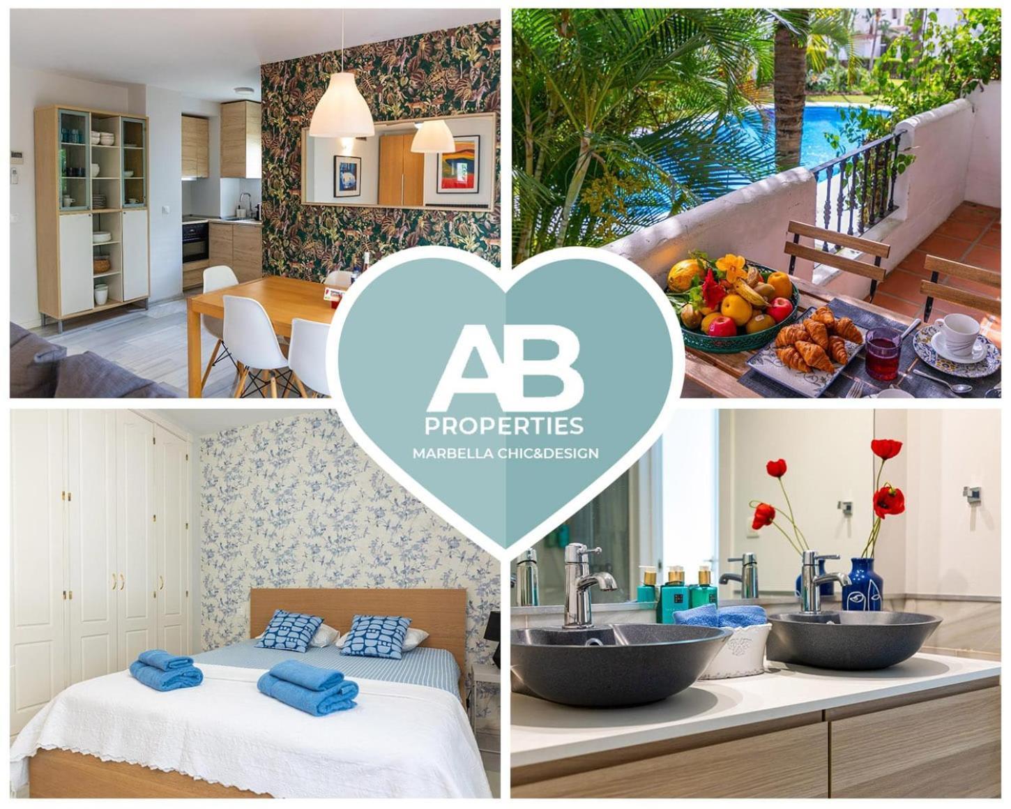 Ab Properties - Design Penthouse Marbella - Puerto Banus - Golden Mile - Pool And Tropical Garden View Dış mekan fotoğraf